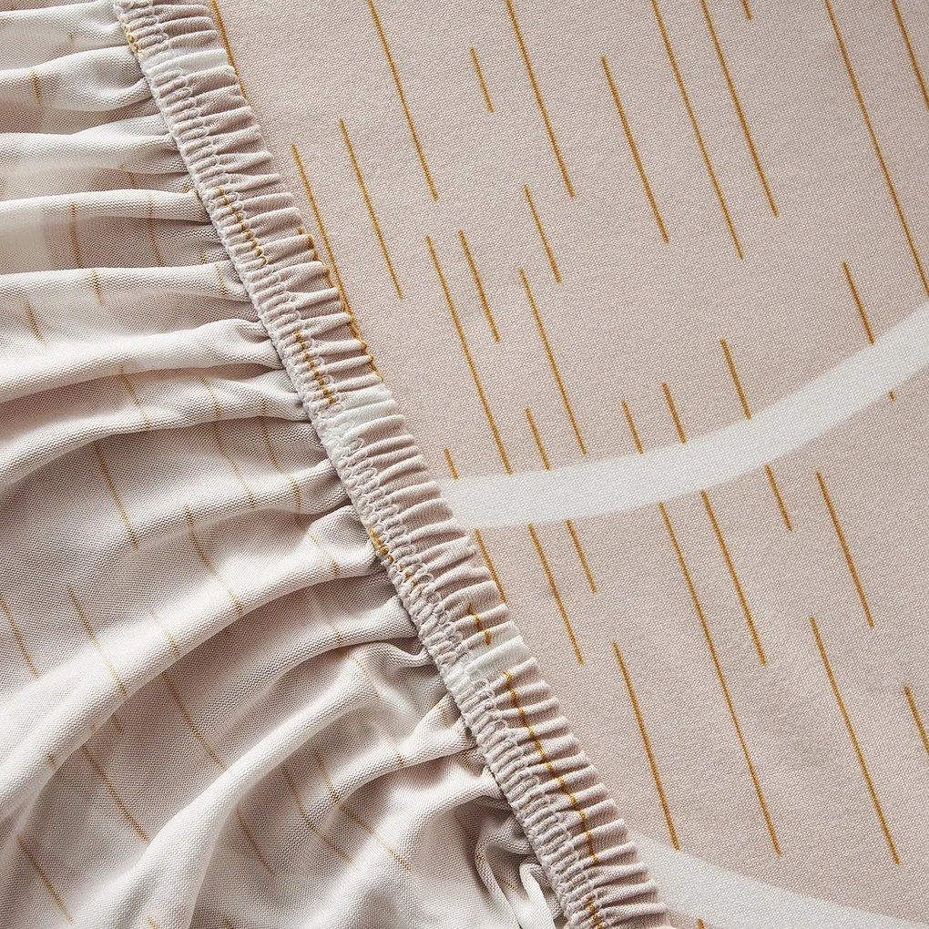 Husă pentru fotoliu 4Home Abstract bej , 90-140 cm+ husă de pernă gratuit, 90-140 cm