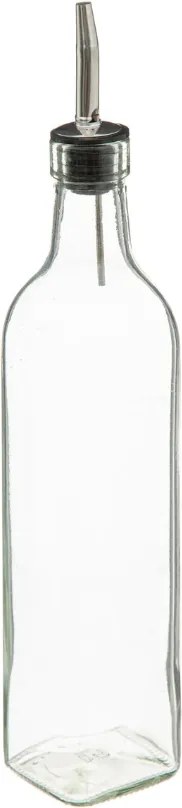 Sticle pentru ulei si otet in suport din bambus GUSTO, 2x 480 ml