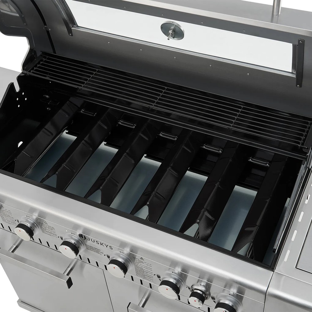 Gratar pe gaz Minnesota BBQ cu 6 arzatoare + 1 arzator lateral