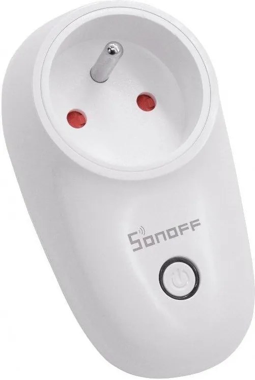 Priza inteligenta Sonoff S26E, Wireless, control de la distanta, compatibil cu stecher de tip E, alb