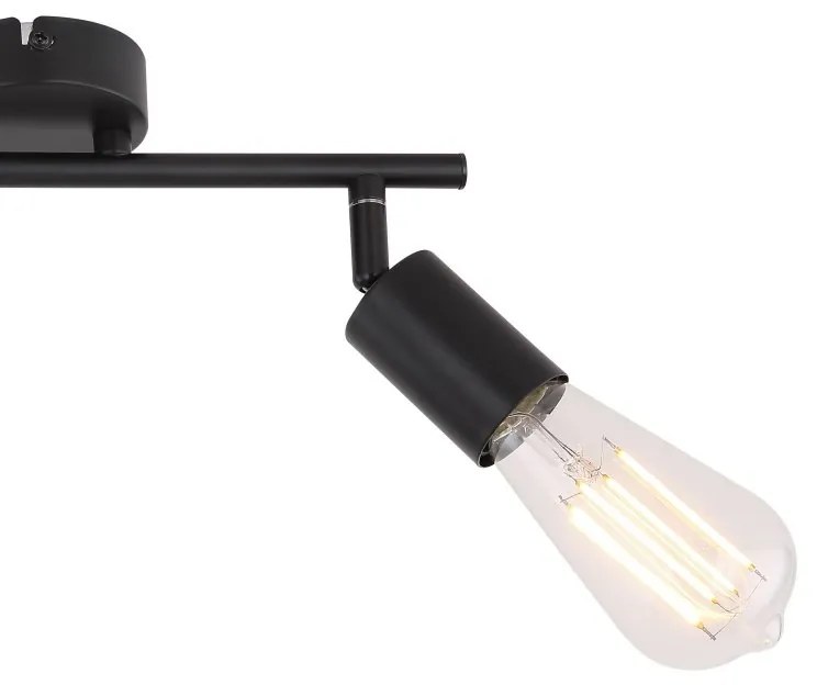 Plafoniera cu 2 spoturi directionabile design modern MARTHA negru