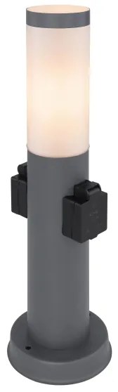 Lampă de exterior cu 2 prize Globo 3158AK BOSTON 1xE27/23W/230V IP44