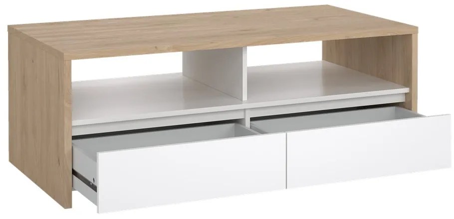 Măsuță de cafea albă-în culoare naturală 60x120 cm Next – Tvilum