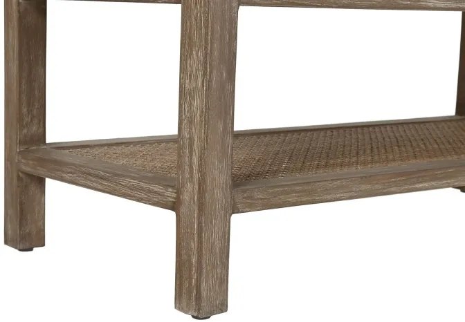 Comoda, natur, din lemn de bayur si rattan, Seraphine