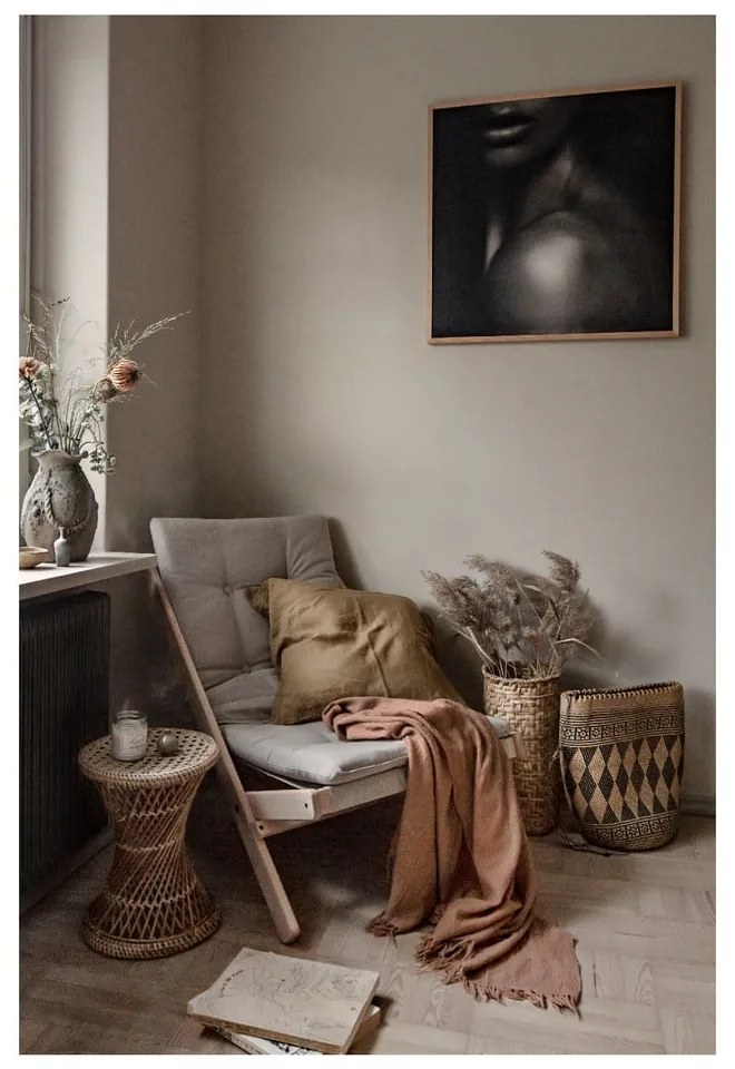 Fotoliu pliabil Karup DesignBoogie Black/Olive Green