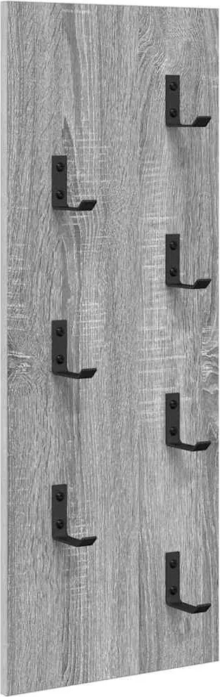 vidaXL Răcător de paltoane montat pe perete Pe perete Gri Sonoma