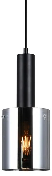 ITALUX PND-5581-1-BK+SG - Lustră pe cablu SARDO 1xE27/40W/230V negru