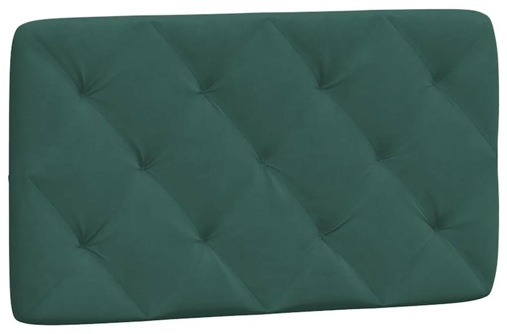 374705 vidaXL Pernă tăblie de pat, verde, 80 cm, catifea
