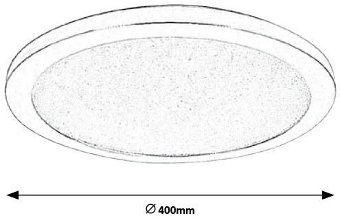 Plafoniera LED pentru baie IP44 40cm Jeremy 5208 RX