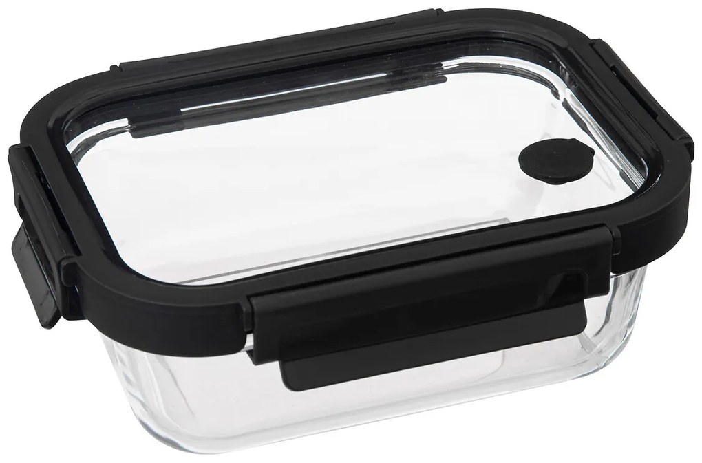 Recipient pentru alimente din sticla cu capac ermetic, transparent