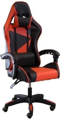 Scaun gaming SIG838 Fără suport de picioare Negru+rosu