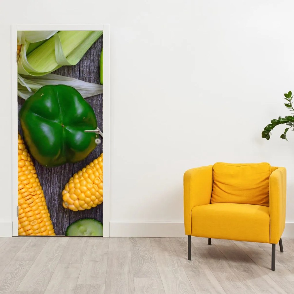 Fototapet pentru ușă - Legume (95x205cm)