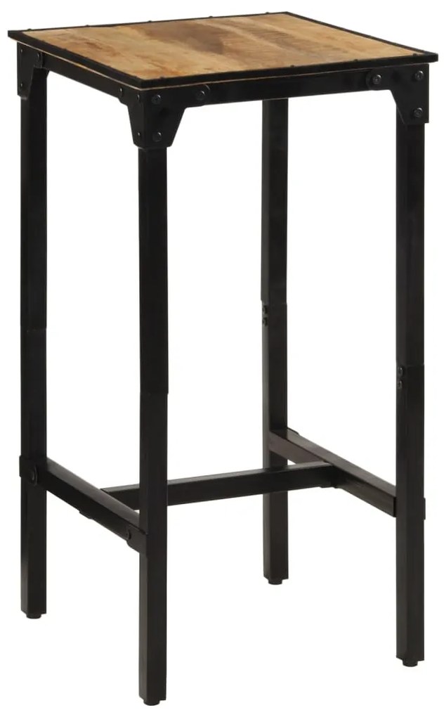 vidaXL Masă de bar, 60x55x107 cm, lemn masiv de mango nefinisat