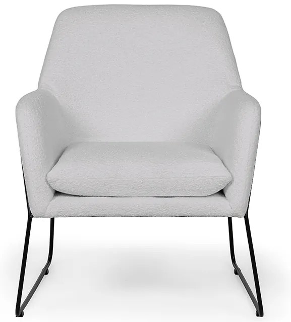 Fotoliu design gri MILAN