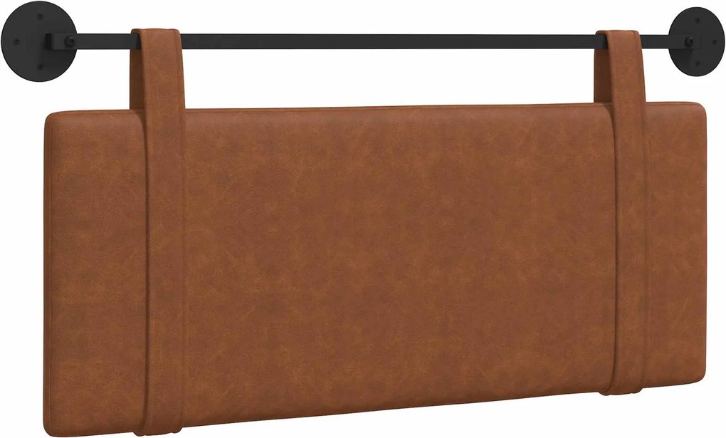vidaXL Cap de pat suspendat Pe perete Maro 110 x 55 x 5 cm PU antic