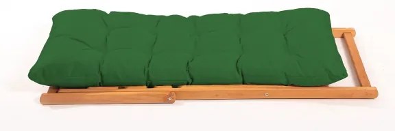 Șezlong de grădină verde/fag