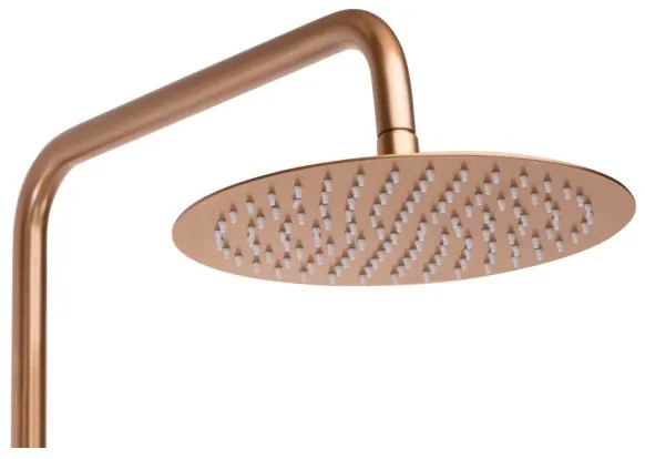 REA-P8807 - Set de duș LUNGO cu baterie termostatică, cupru periat