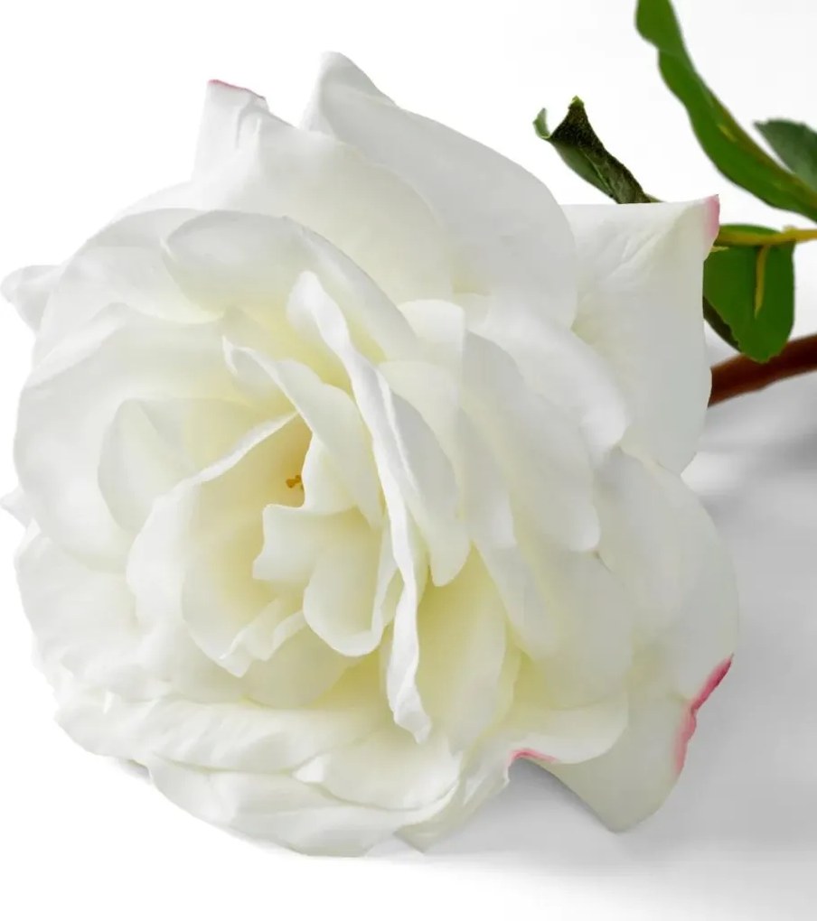 Buchet artificial LUX din 72 de trandafiri albi, Roses