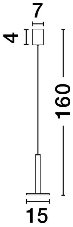 Lustra / Pendul LED modern design minimalist PALENCIA nickel