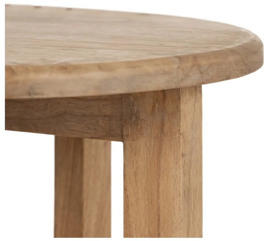 Măsuță auxiliară rotundă din lemn de mindi ø 40 cm Dala – Ixia