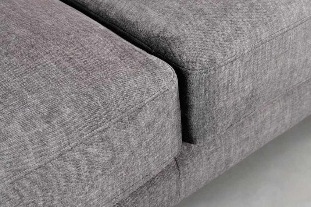 Coltar cu sezlong dreapta, Catifea gri inchis, MANHATTAN 295cm