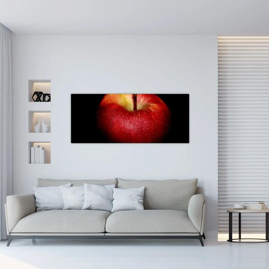 Tablou cu măr pe fundal negru (120x50 cm), în 40 de alte dimensiuni noi
