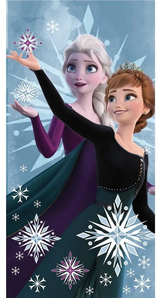 Prosop pentru copii din bumbac 70x140 cm Frozen "Snowflake" – Jerry Fabrics