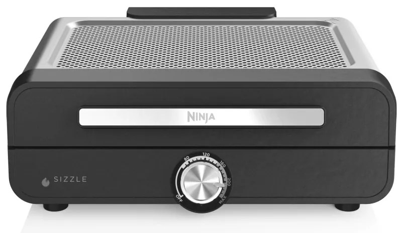 Gratar electric Ninja GR101EU, 1450W, 28x37 cm, Incalzire rapida, 60-260°C, 2 placi, Negru