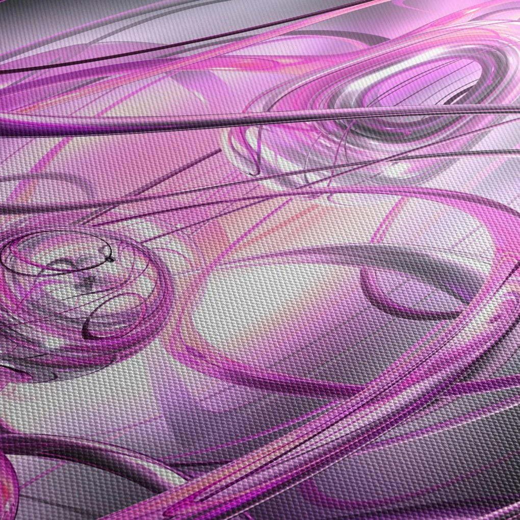 Tabloul cu abstracție frumoasă în violet (90x60 cm)