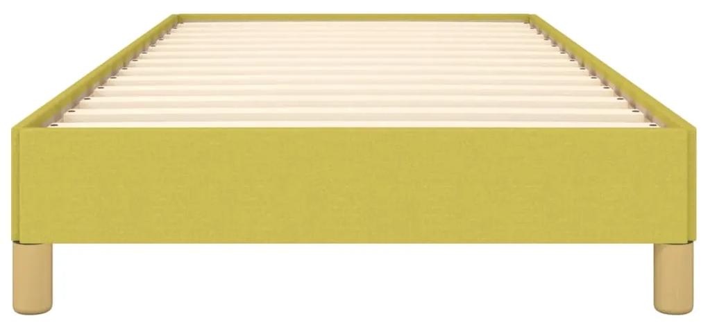 Cadru de pat, verde, 80x200 cm, material textil Verde, 25 cm, 80 x 200 cm