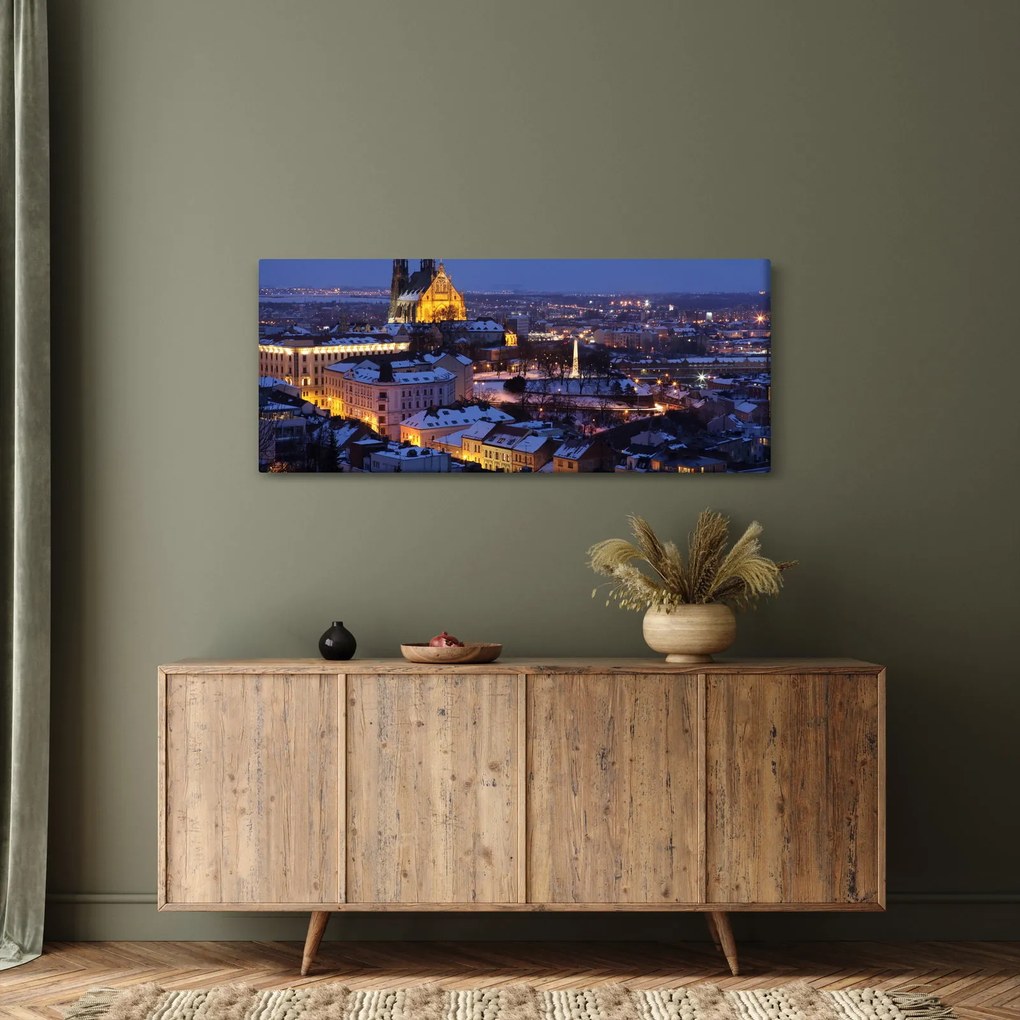 Tablou - Catedrala Sf. Peter și Paul, Brno, Republica Cehă (120x50 cm)