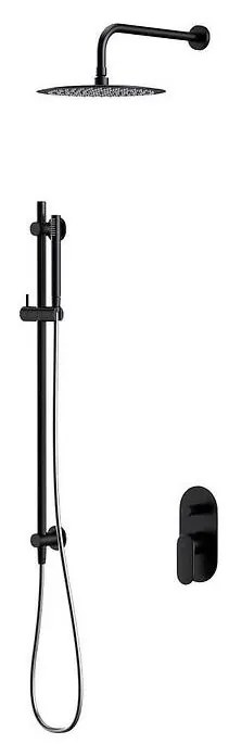 Set de duș cu baterie ascunsă Cersanit S952-009 CREA negru