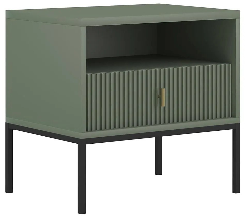 Noptieră SUE verde/negru