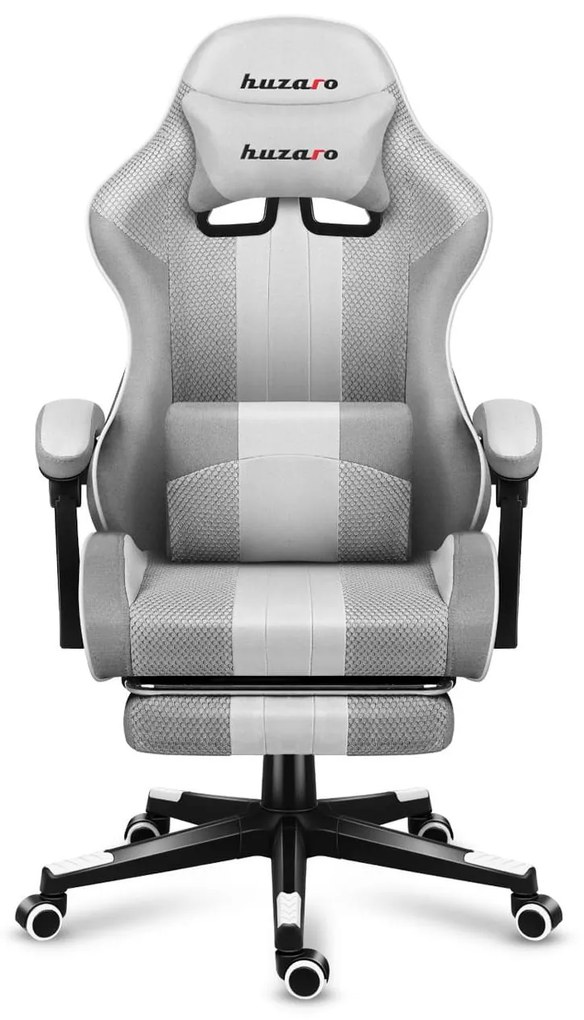 Fotoliu gaming Fusion 4.7 (alb + gri). 1087481