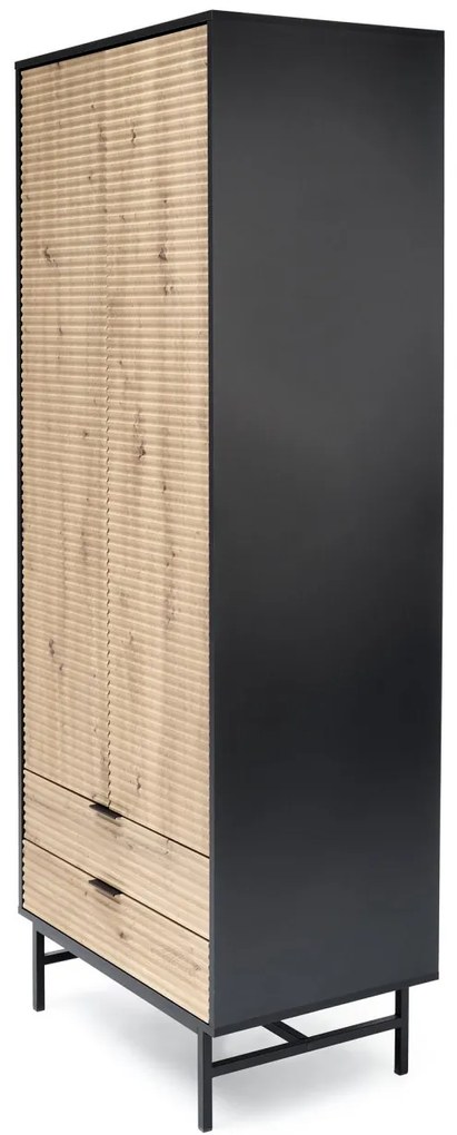 Dulap Murano S-1 stejar artizan/negru