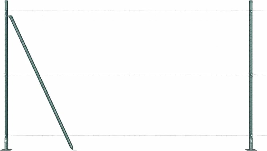 vidaXL Stâlp de gard. 52 pcs Gri 3,2 x 3,2 x 170 cm