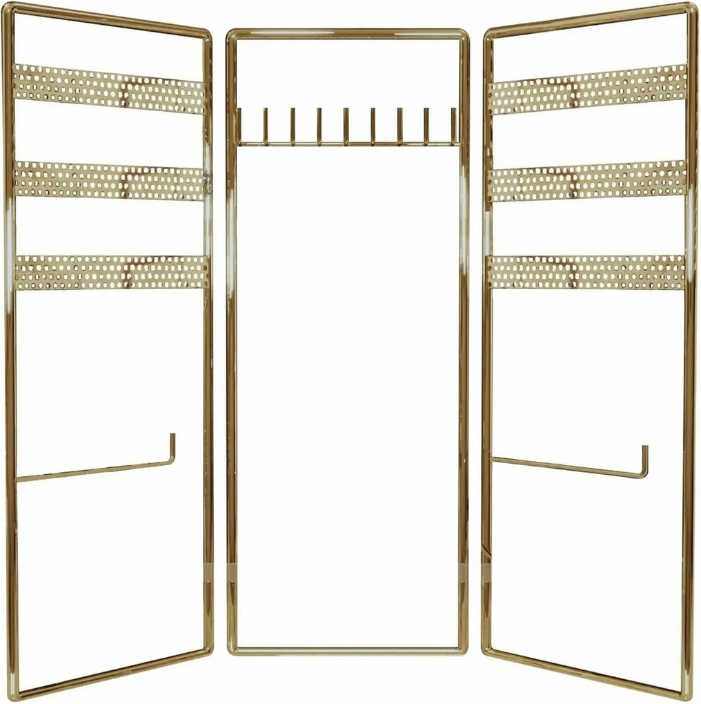 Suport bijuterii 498HFT1116, auriu, metal, 40x4x45 cm