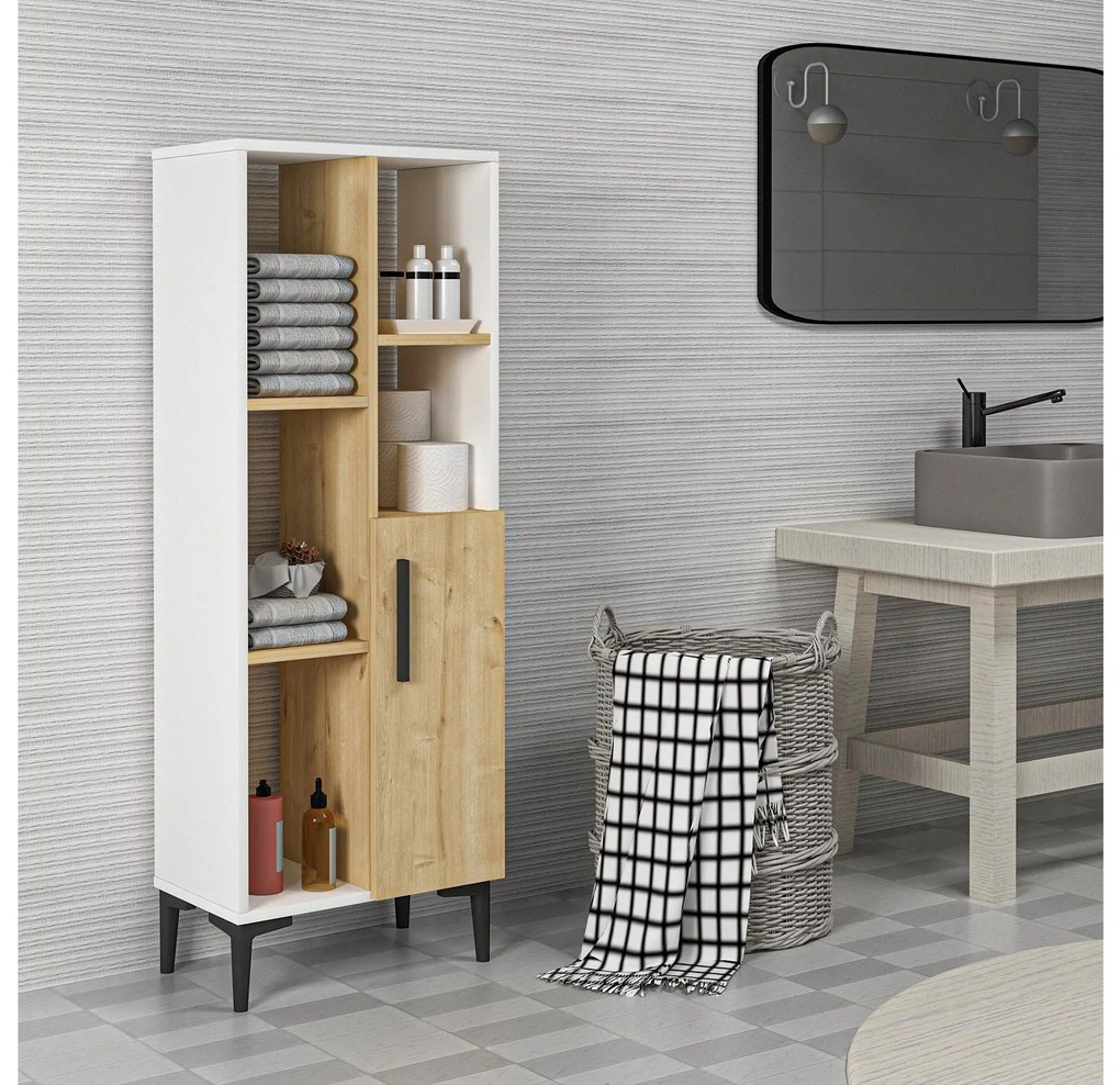 Raft Nobuti (alb + stejar zafir) . 1094216