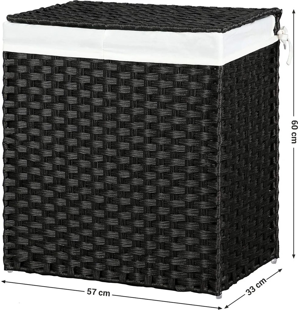 Cos rufe Ratan sintetic Negru