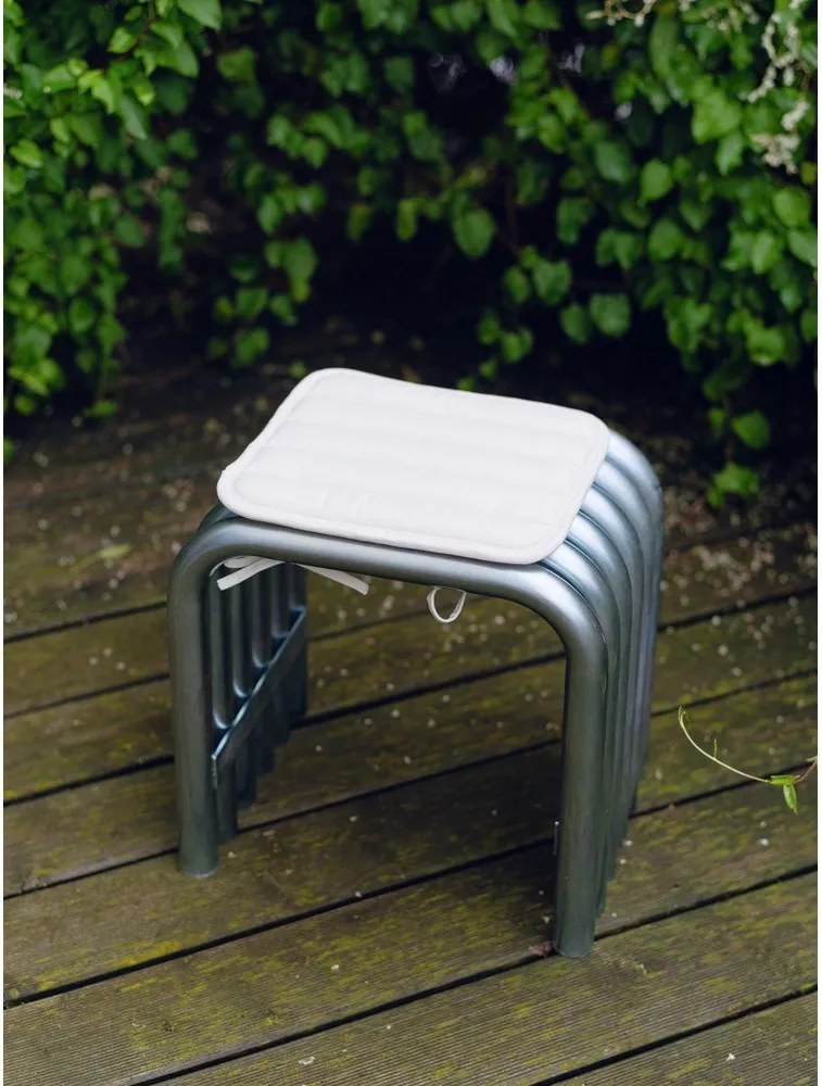 Scaun de grădină argintiu din metal Nokk – noo.ma