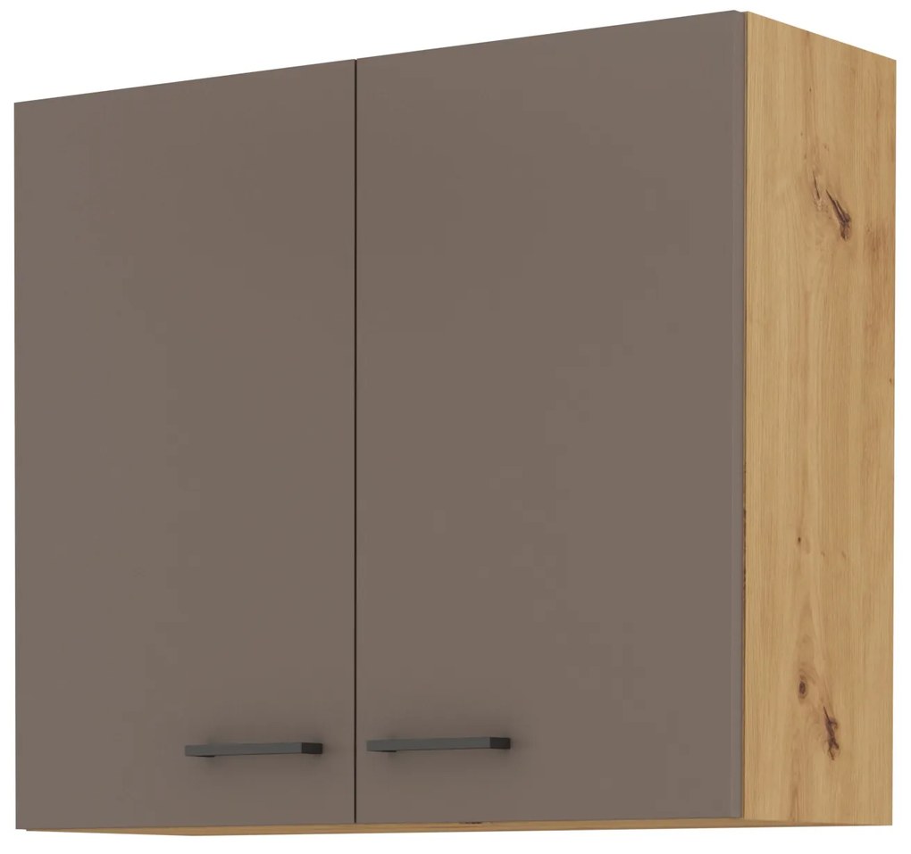 Dulap superior de bucătărie Barb 80 G-72 2F (stejar artisan + trufă). 1044953