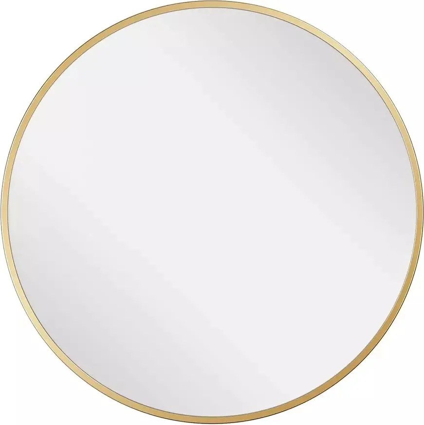 Oglinda rotunda Rea MR18-20700G rama metalica aurie 70 cm