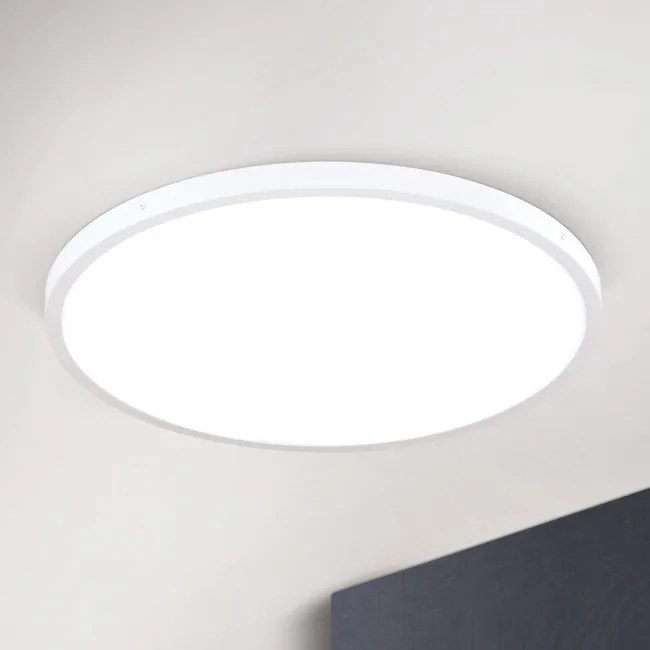 Plafoniera LED moderna design slim Lero 60cm alba