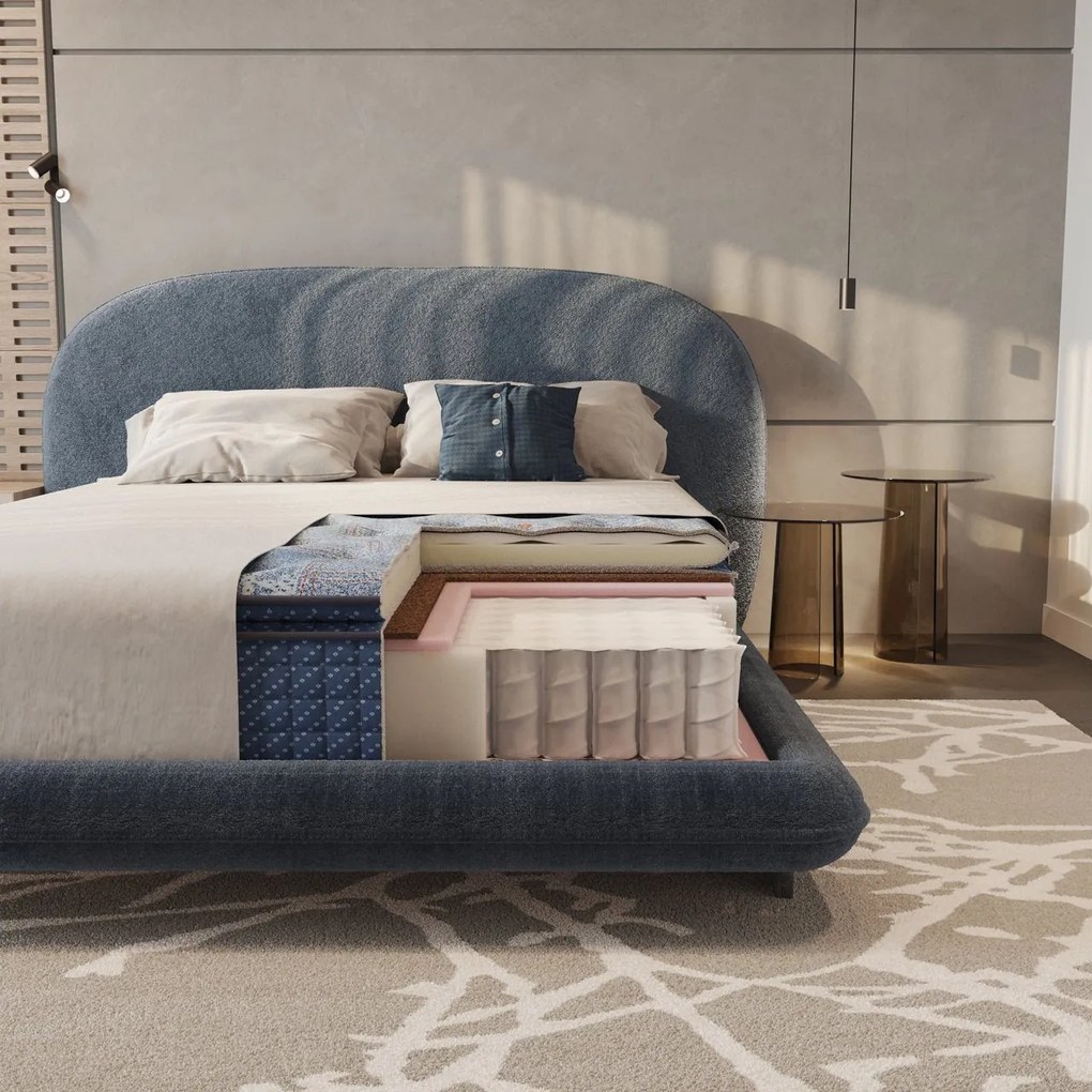Saltea Denim Pocket 140×200 cm, fermitate medie, 36 cm înălțime