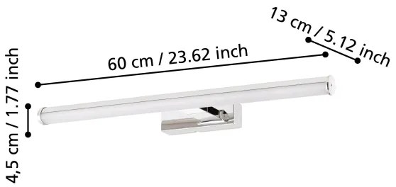 Eglo 97082 - LED Iluminat oglinda baie VADUMI 1xLED/11W/230V