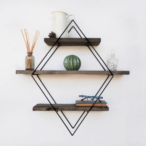 Etajeră de perete 60x60 cm molid