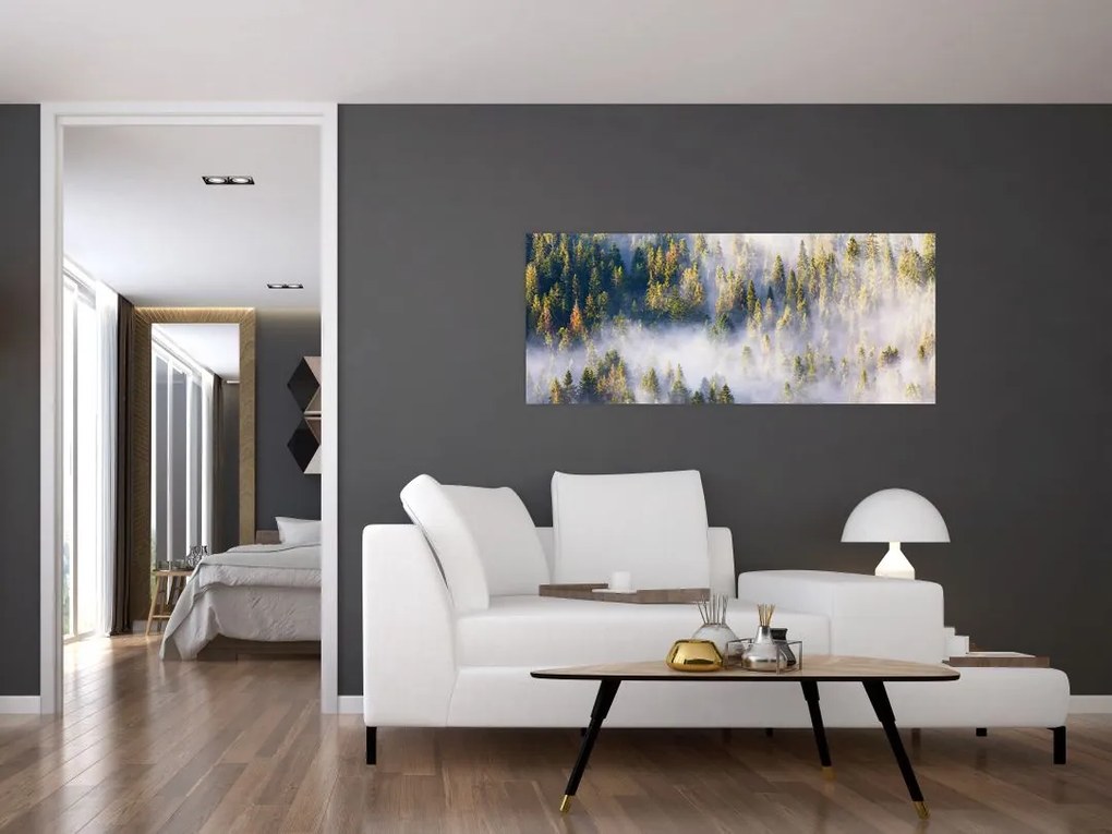 Tablou - Copac în ceață (120x50 cm)