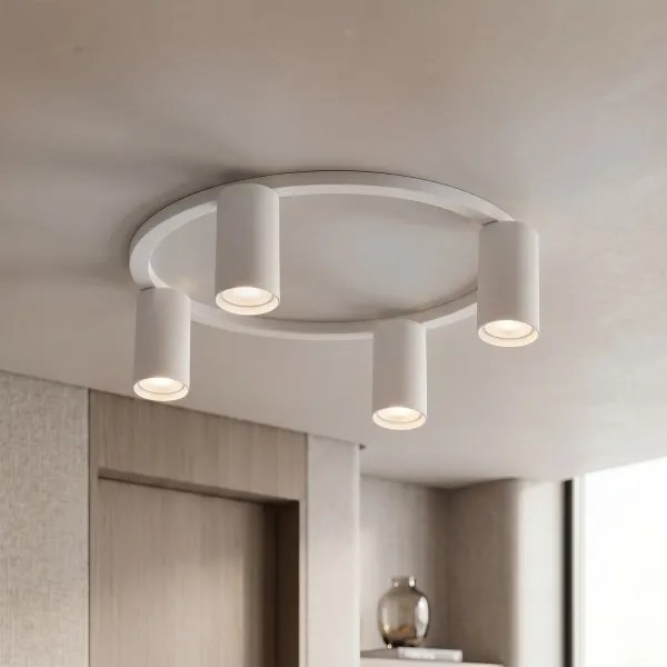 Brilagi - Plafonieră LED RGBW reglabilă SELE 4xGU10/6,5W/230V albă