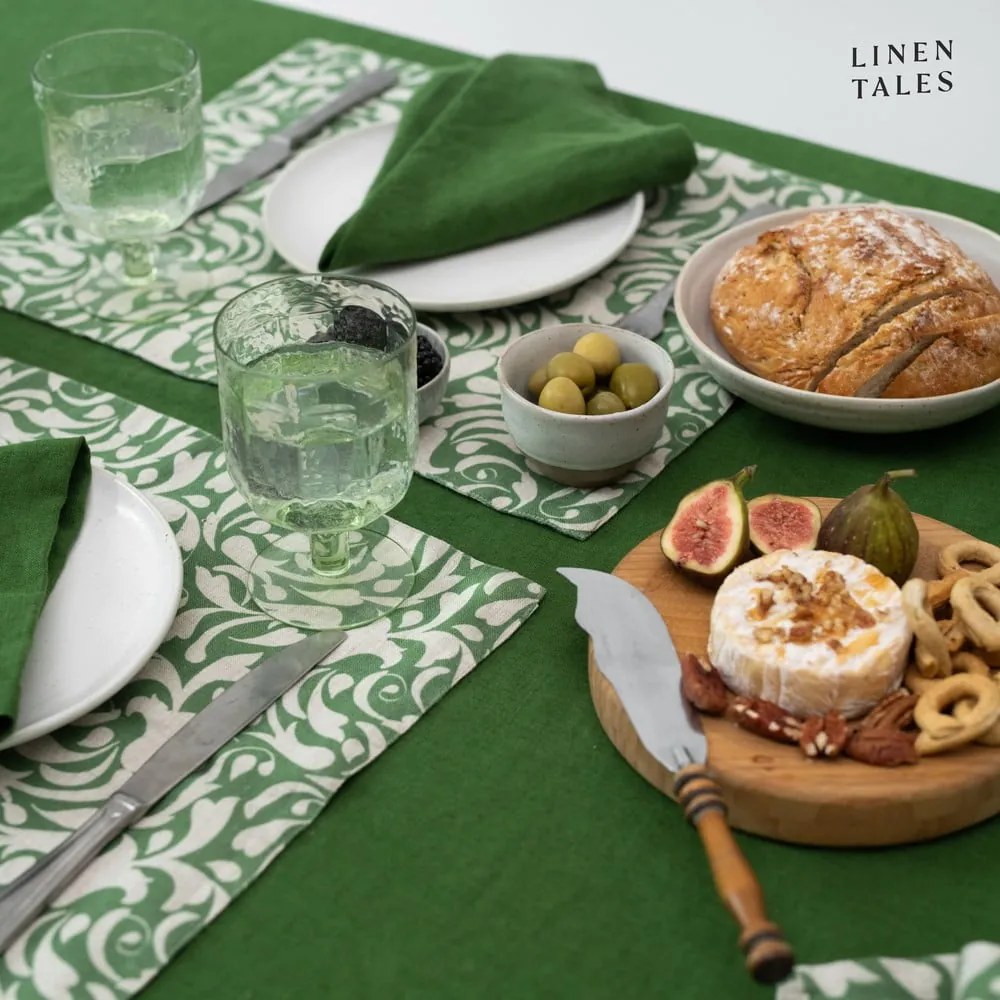 Șervețele 2 buc. din in 40x40 cm True Green – Linen Tales