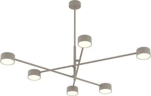 Lustră cu tijă NATSU 6xGX53/10W/230V bej